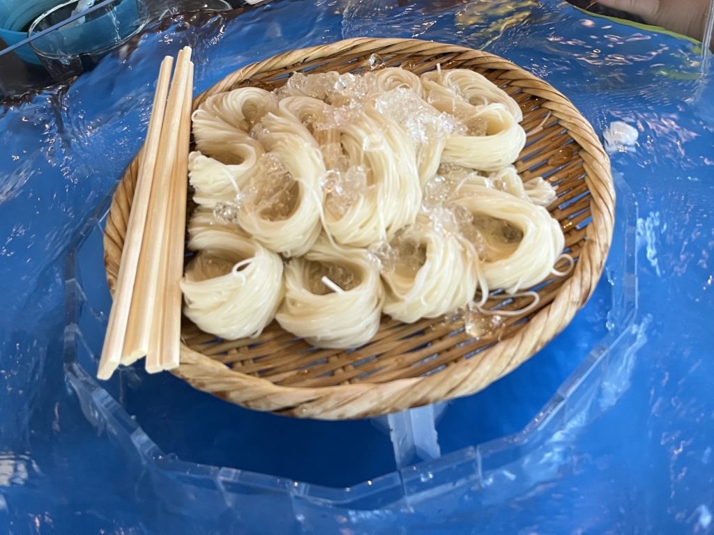 流しそうめん🎐奈良県桜井市