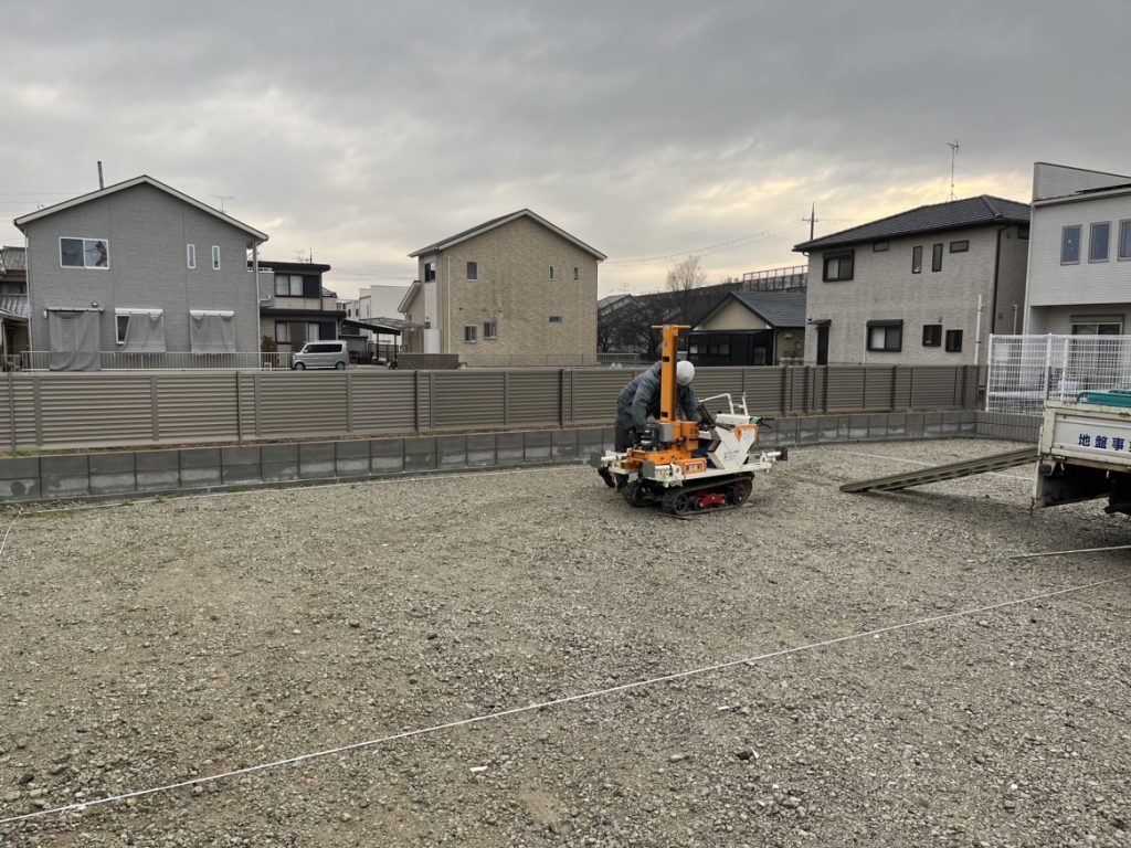 地盤調査の立ち会い🔨