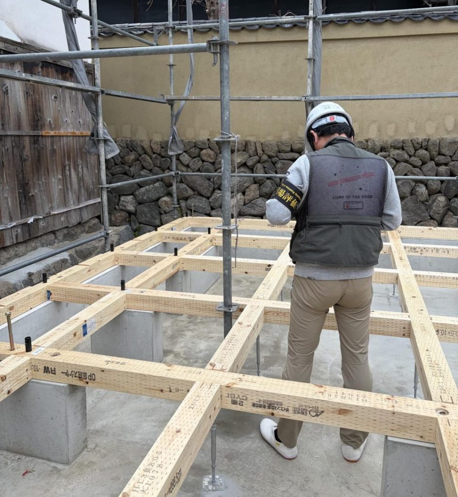 東大阪市の家　第三者機関土台検査